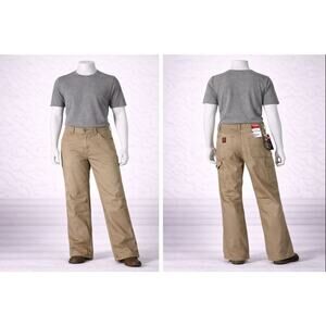 Wrangler Riggs Technician Work Pants 34x34 Relaxed Fit Khaki nwt durable comfort